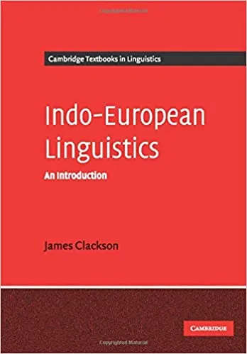 Indo-European Linguistics An Introduction