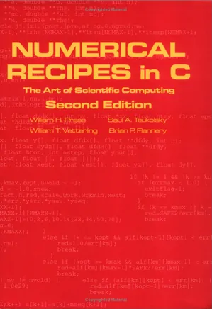 Numerical Recipes in C book set: Numerical Recipes in C