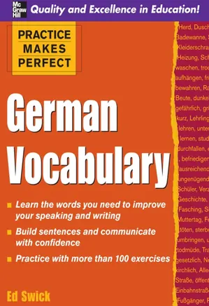 German vocabulary Practice Makes Perfect Series