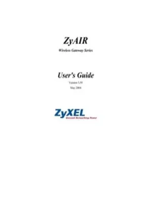 ZyAIR - Wireless Gateway series