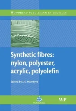 Synthetic fibres: nylon, polyester, acrylic, polyolefin