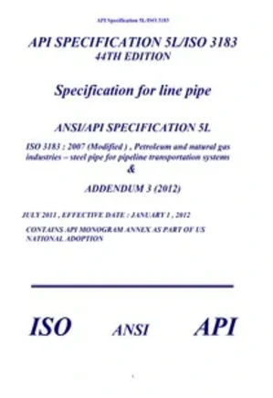 استاندارد امریکایی مربوط به لوله های گاز API 5L