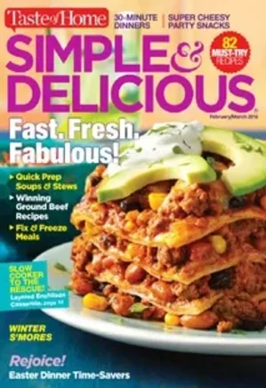 Food Magazines Bundle - Simple & Delicious - March 2016