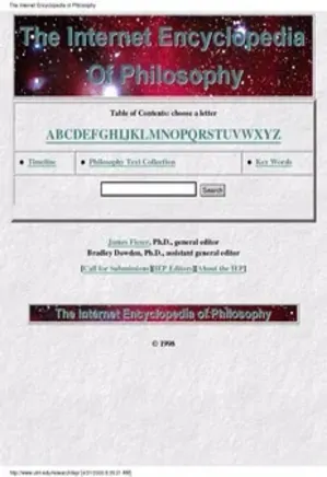 The Internet Encyclopedia of Philosophy