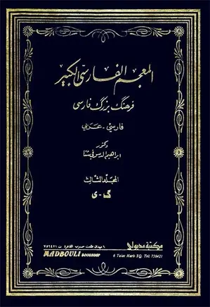 المعجم الفارسی الکبیر ، فرهنگ بزرگ فارسی - عربی ( جلد سوم)
