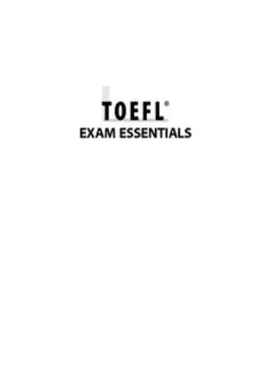 TOEFl Exam Essential