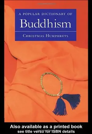 A Popular Dictionary of Buddhism