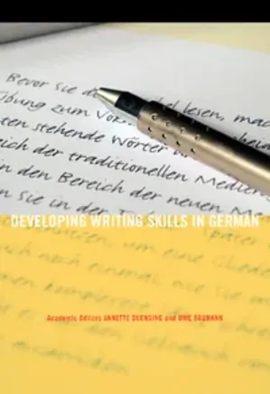 Developing Writing Skills In German