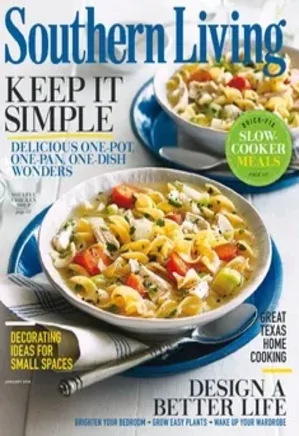 Food Magazines Bundle - Southern Living - January 2016