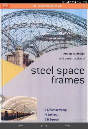 Analysis Design and Construction of Steel Space Frames