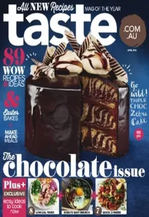 Food Magazines Bundle - Taste.com.au - April 2016