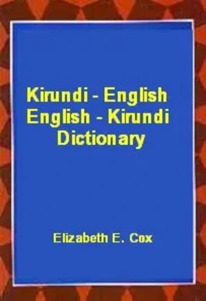 Kirundi-English/English-Kirundi Dictionary