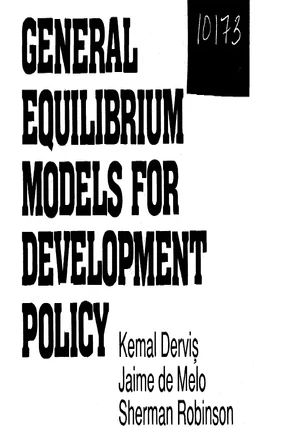 General equilibrium models for development policy